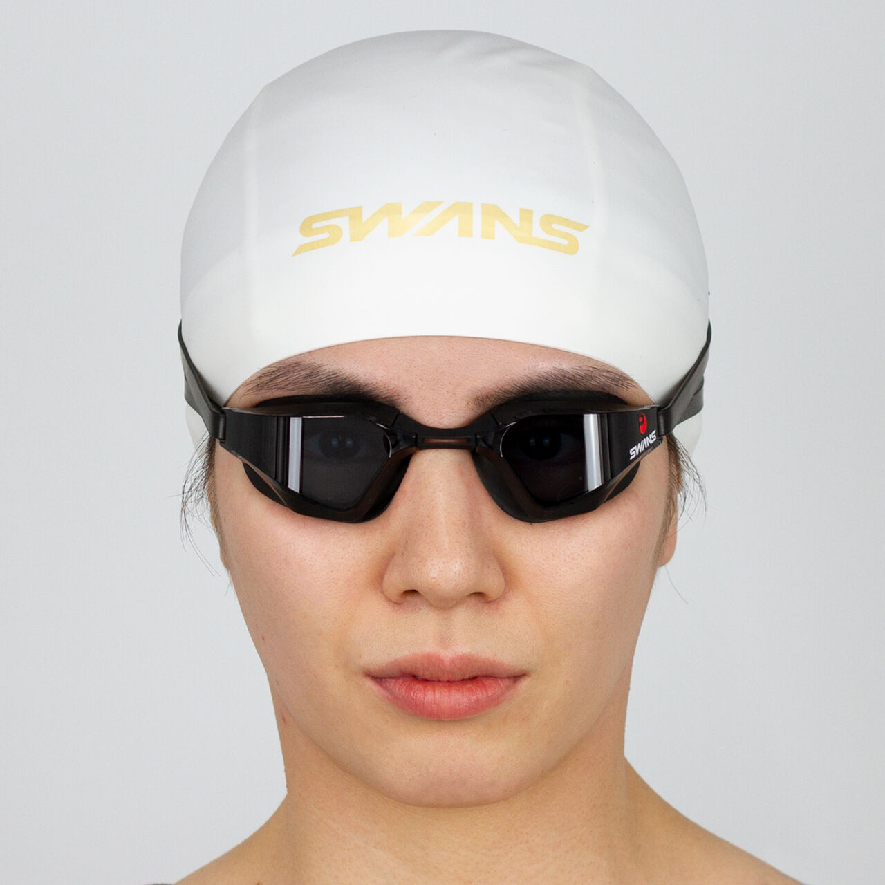 SWANS VALKYRIE SR72MPAF Navy Lens x Orange Mirror SWIM GOGGLE Swans