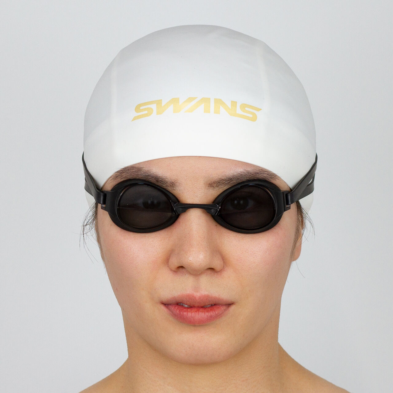 SWANS IGNITION-M NASHD Navy Lens x Shadow Mirror SWIM GOGGLE,Opt1, large image number 2