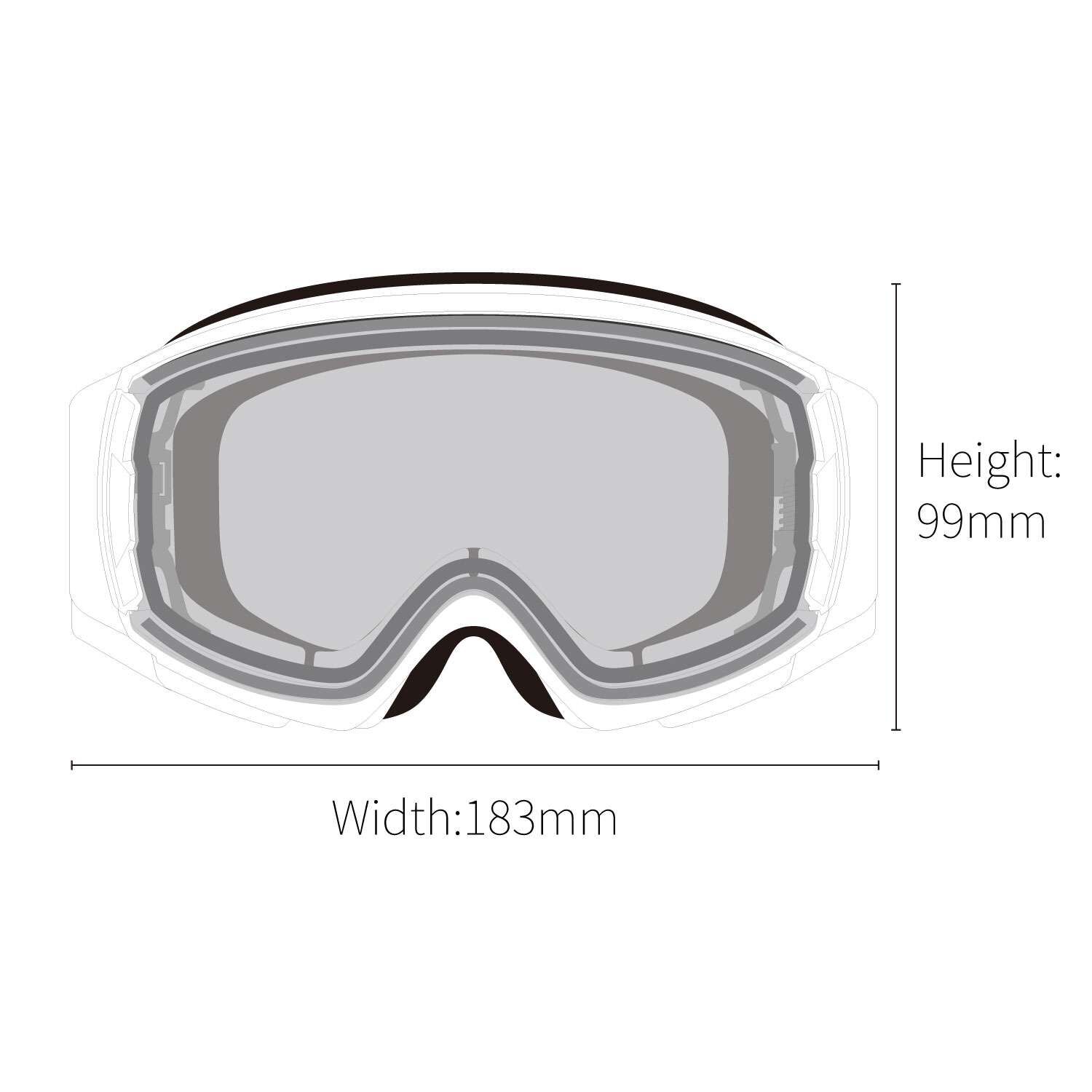 swans rovo 換気 ゴーグル MITレンズ ROVO MIT blue mirror x Photochromic light smoke lens/SPW | SWANSⓇ