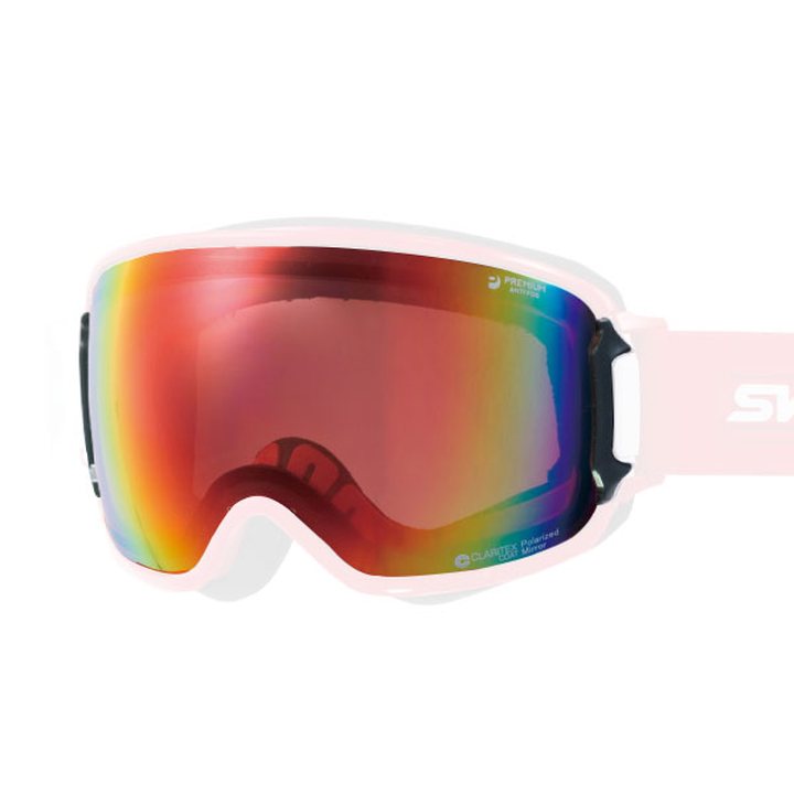 SWANS LRV-1357 Shadow mirror x Polarized pink lens for ROVO