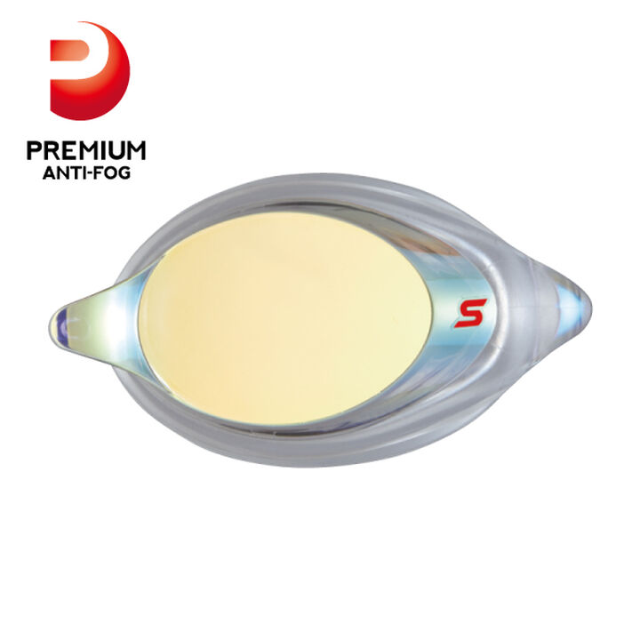SWANS SRXCL-MPAF S-3.00 CY Clear Lens x Yellow Mirror SWIM GOGGLE